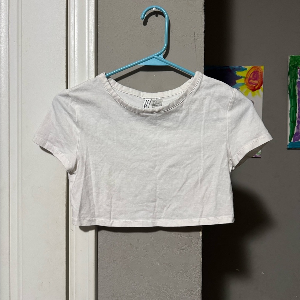 Classic White Cropped T-Shirt